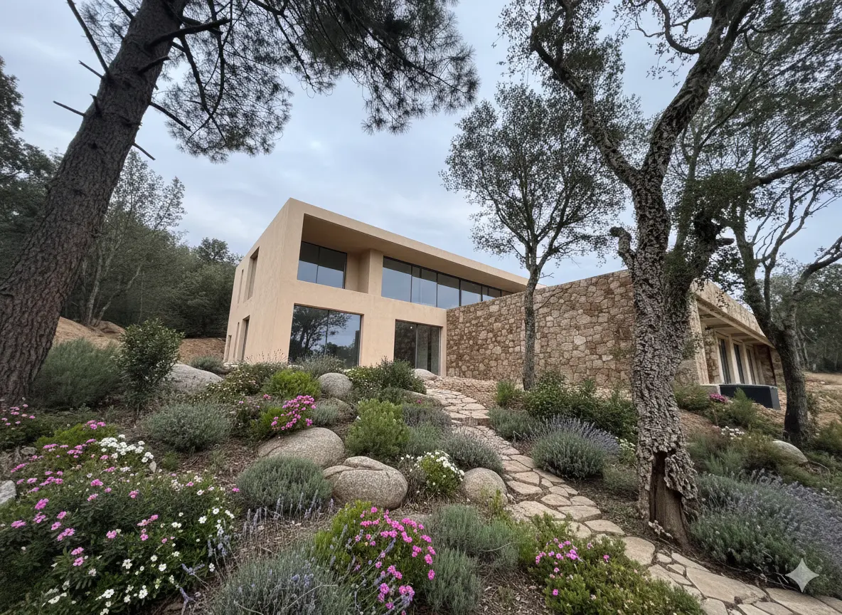 La villa dans le maquis